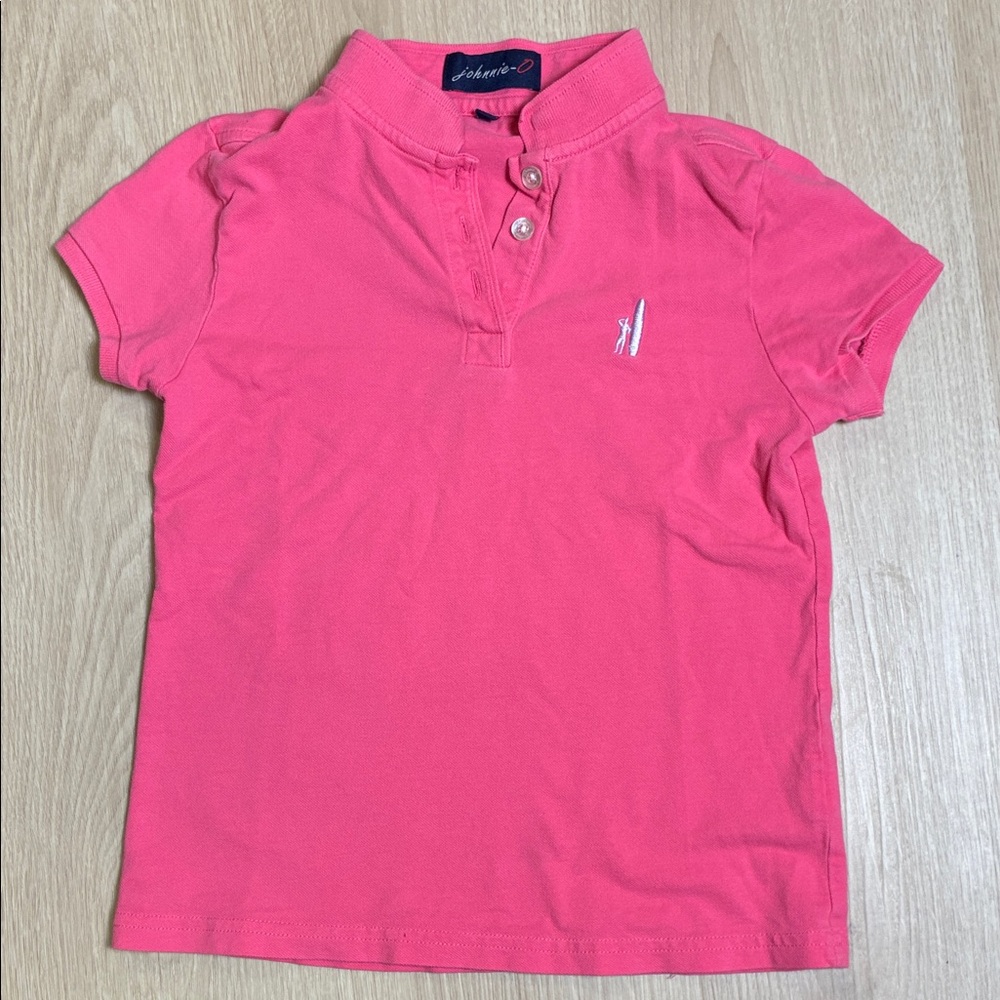 johnnie-O Vibrant Pink Girl’s size 8 Polo